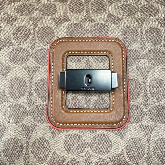 COACH COURIER CARRYALL IN COLORBLOCK LEATHER WITH SNAKESKIN DETAIL - Picture 13 of 16